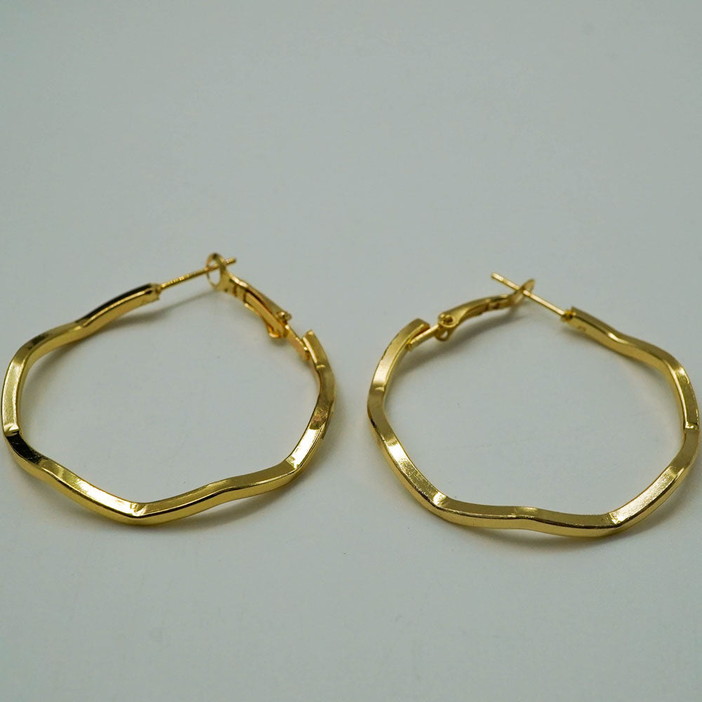 wavy hoops