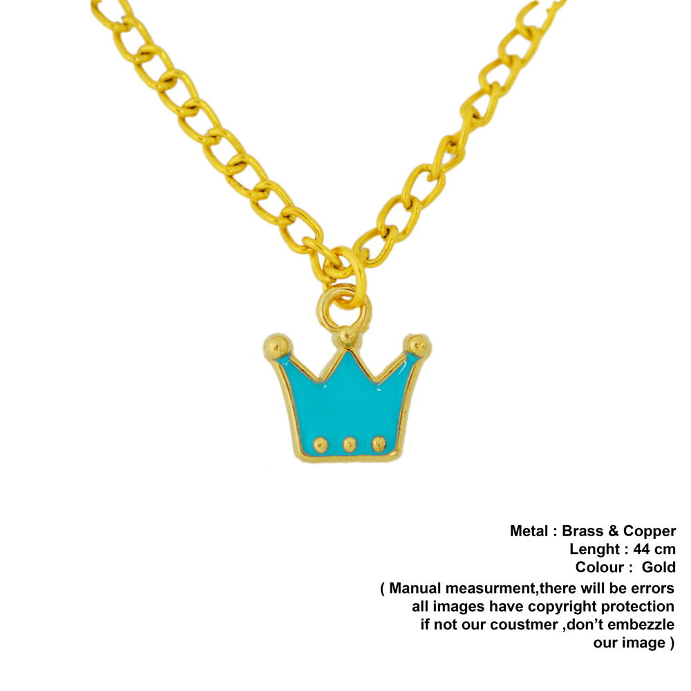 blue crown pendant