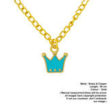 blue crown pendant