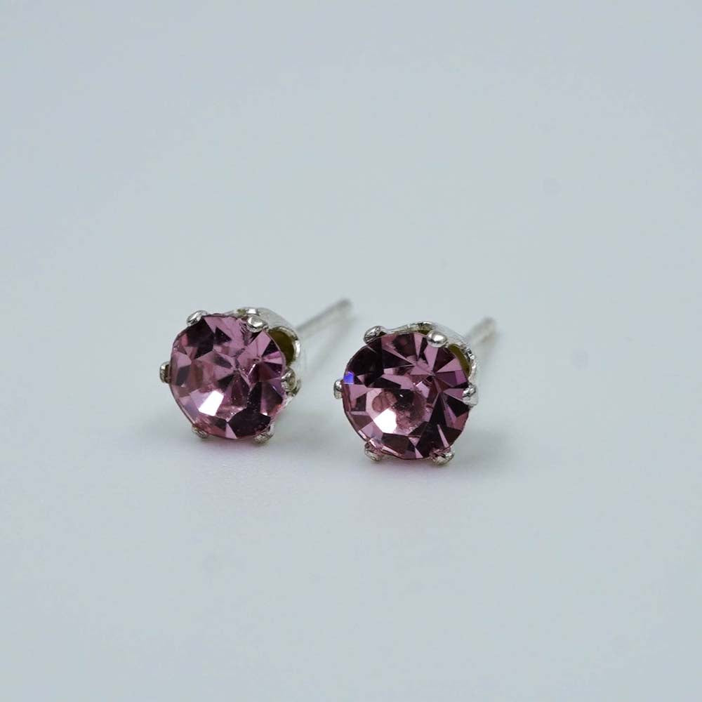 purple zircon studs