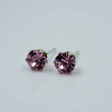 purple zircon studs