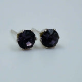 purple zircon studs