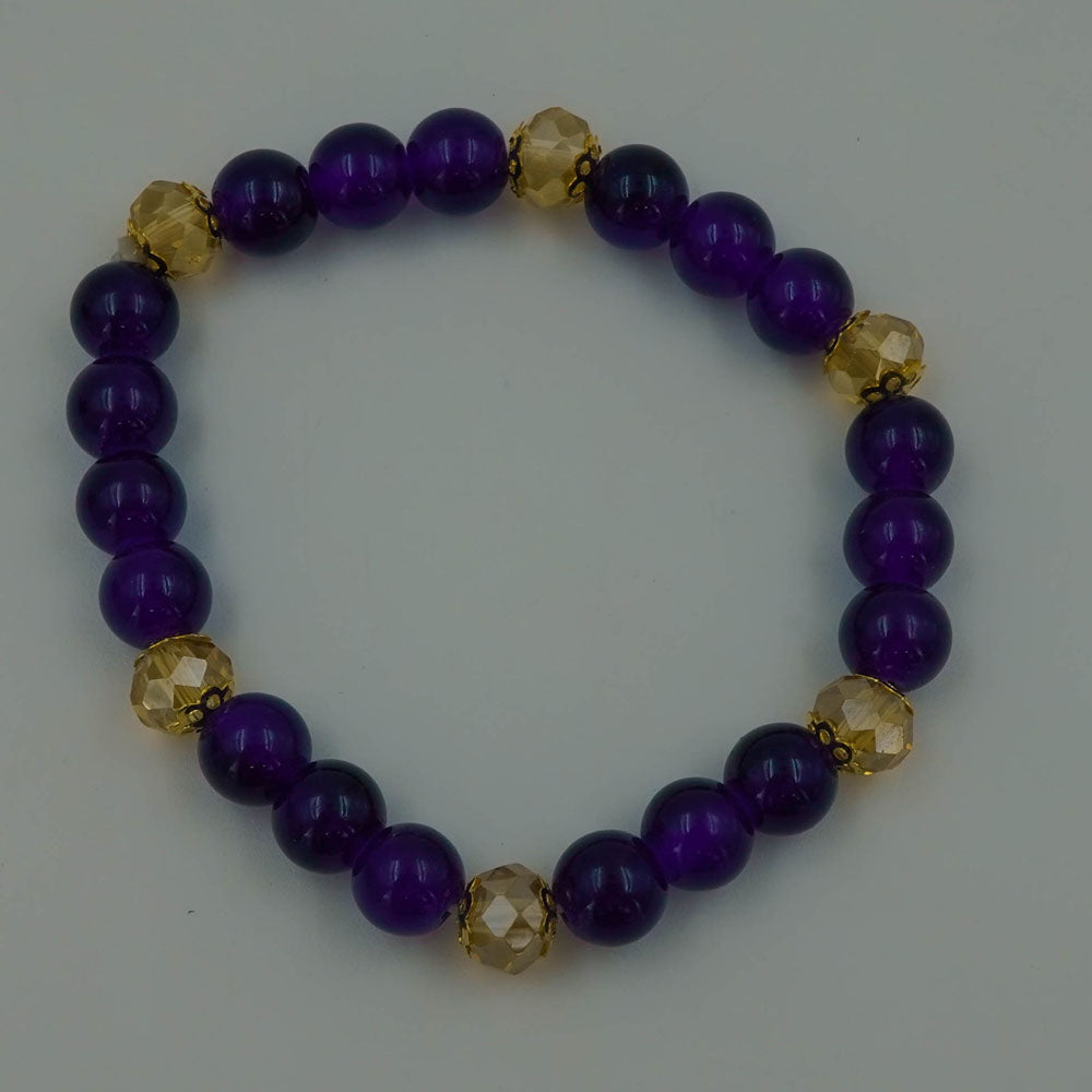 Purple stone bracelet