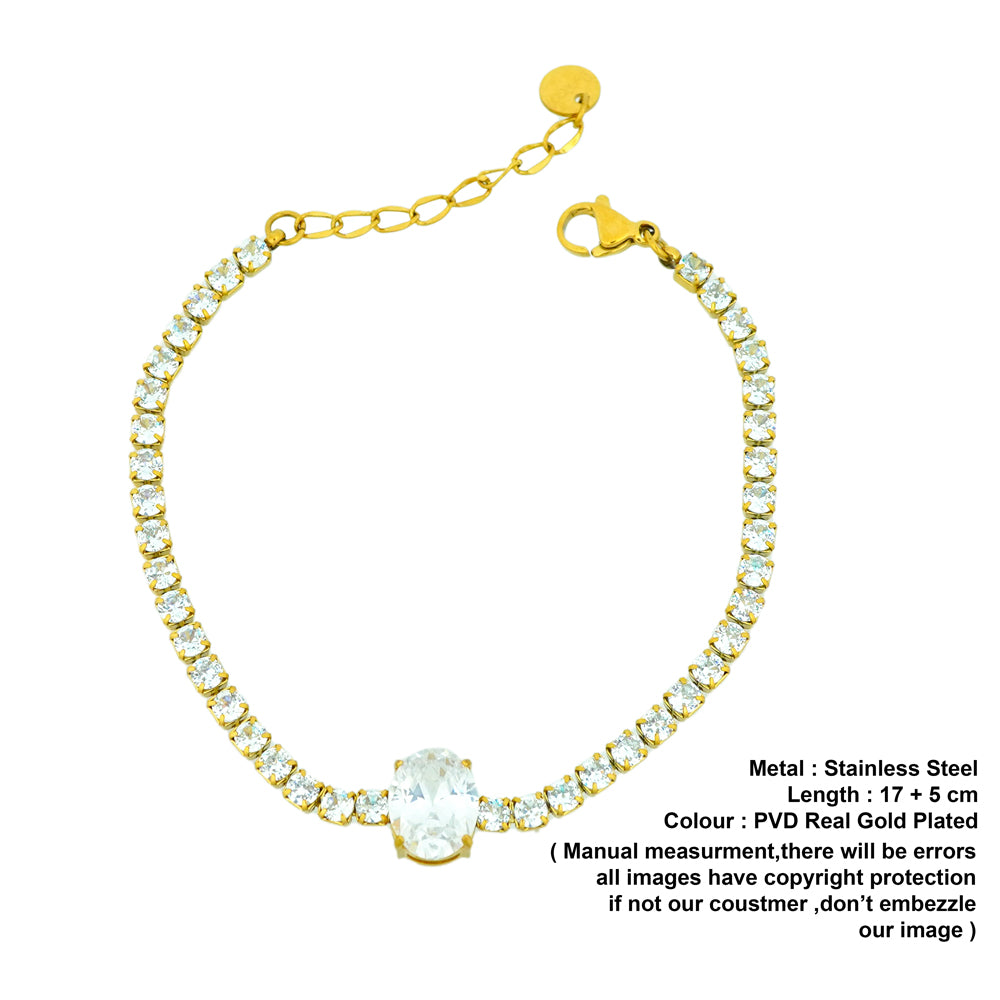 royal gold plated bracelet d452