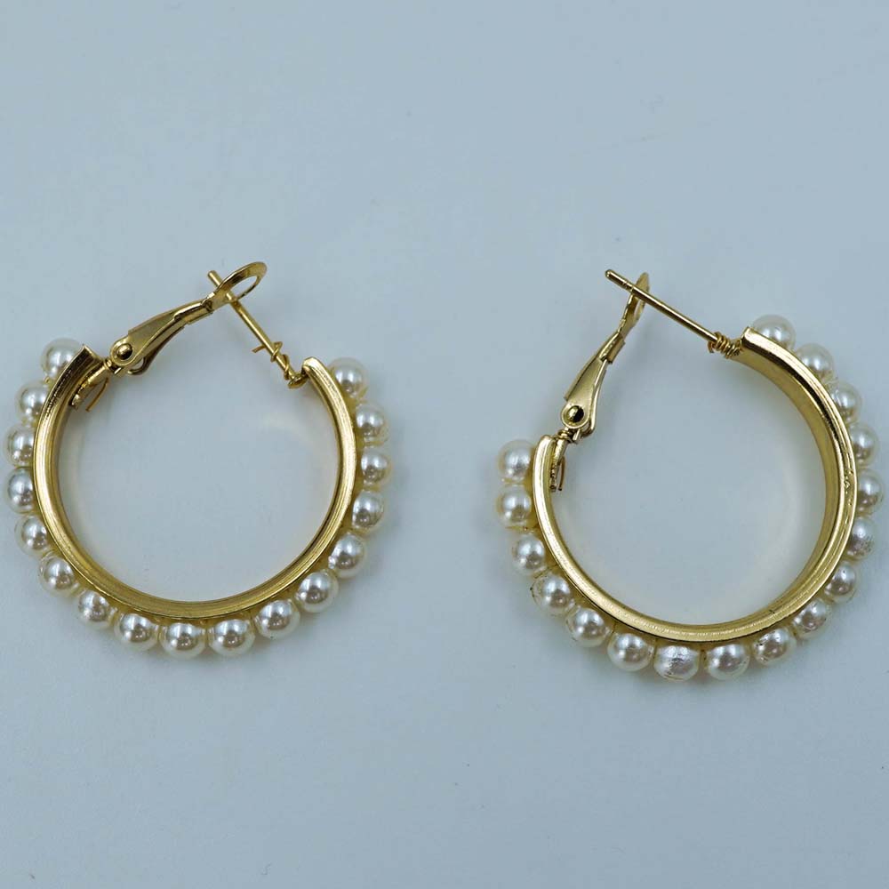 pearl hoops