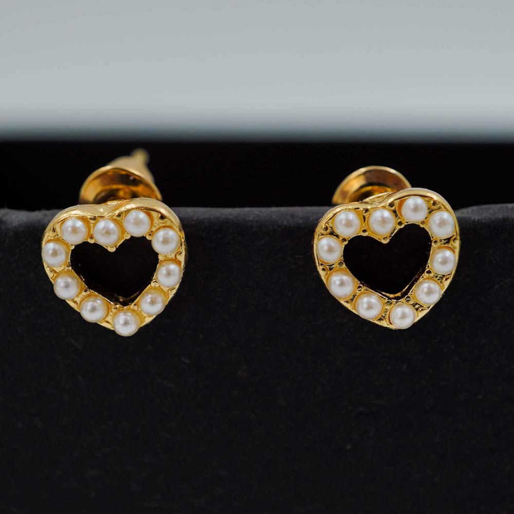 hollow heart studs