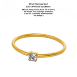 Operose white zircon Ring