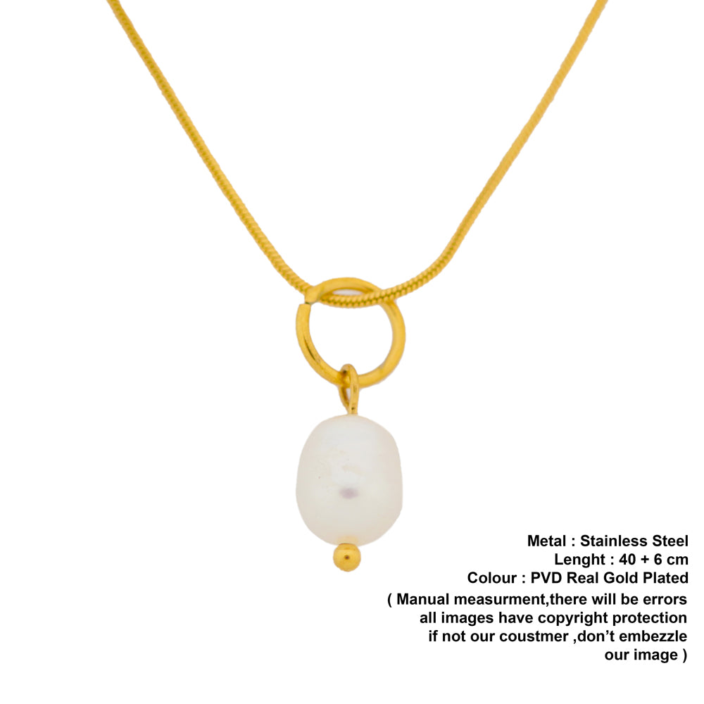 white pearl pendant