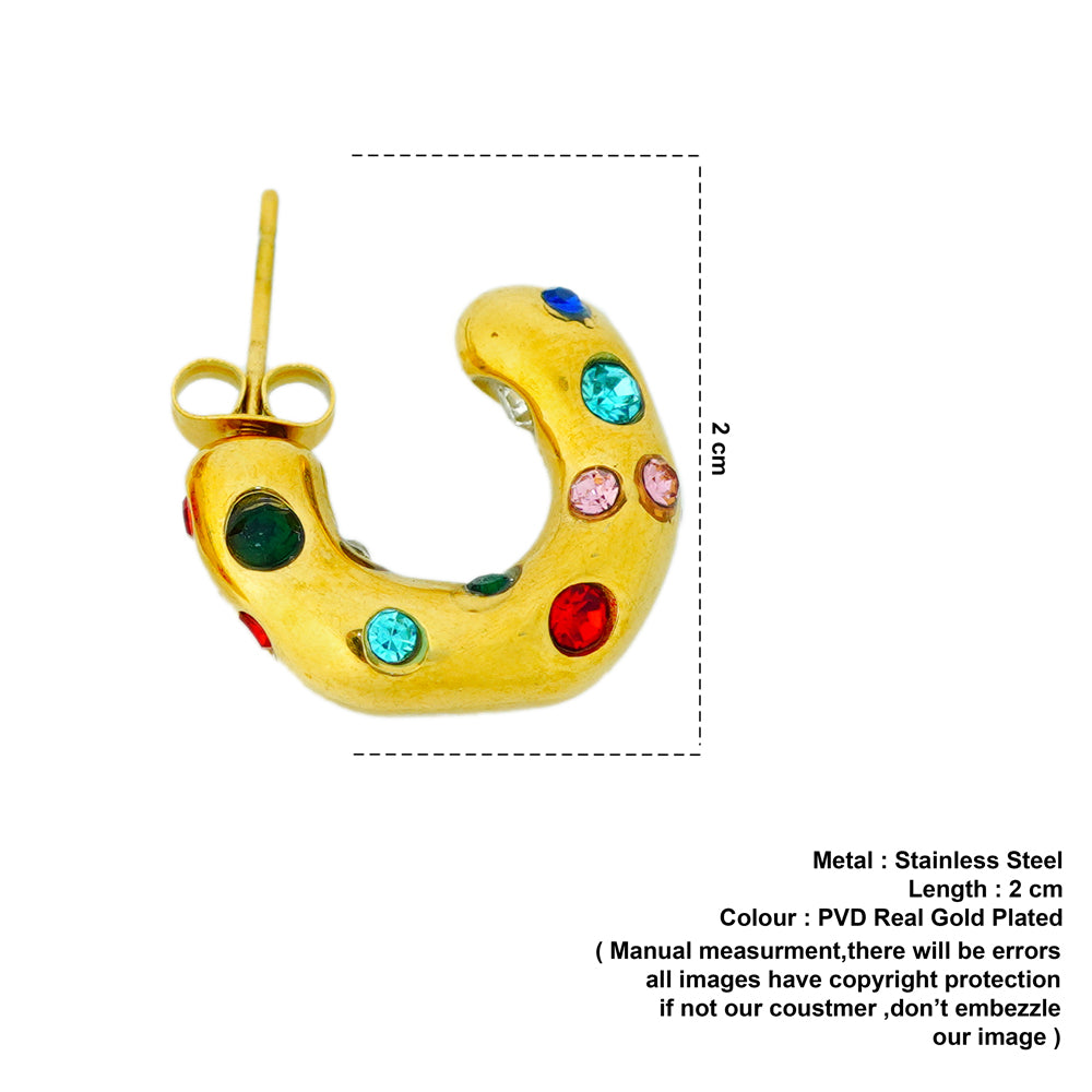 Beth Multicoloured stone Earrings