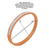 sparkling rose gold plated band