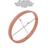 plain rose gold band