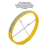 sparkling gold plated band
