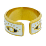 White evil eye band