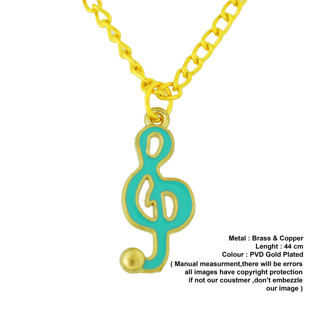 sea green musically pendant
