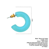 twisted blue hoops
