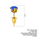 royal blue zircon studs D1115