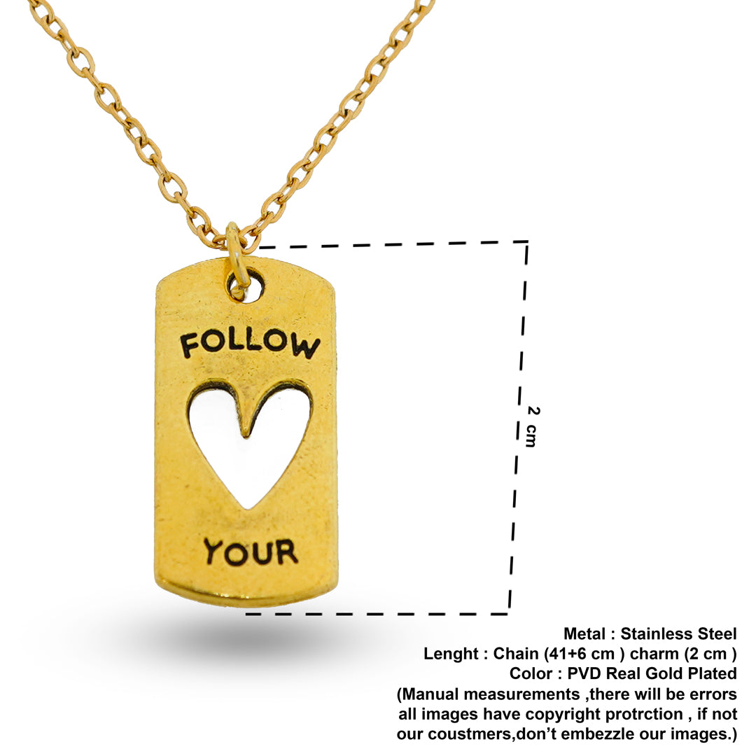 follow your heart pendent