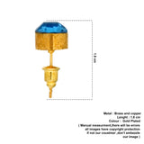 blue zircon studs