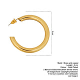 half golden hoops