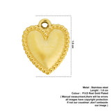 heart shaped charm d594