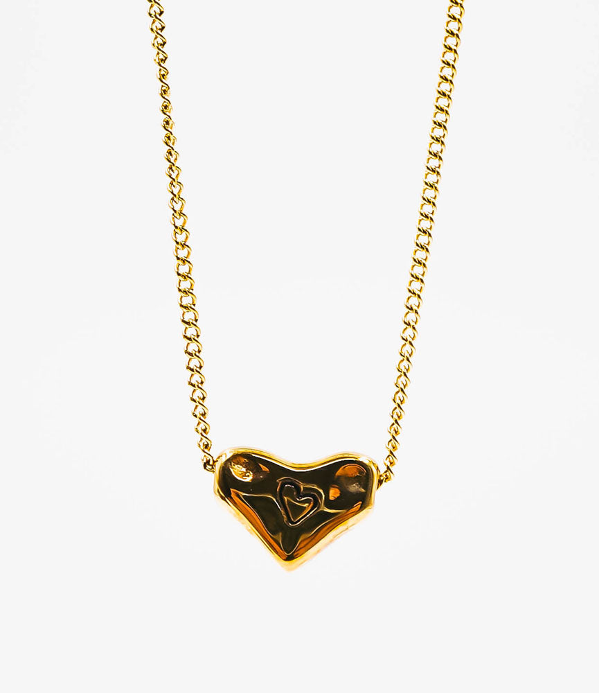 double heart necklace