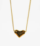 double heart necklace
