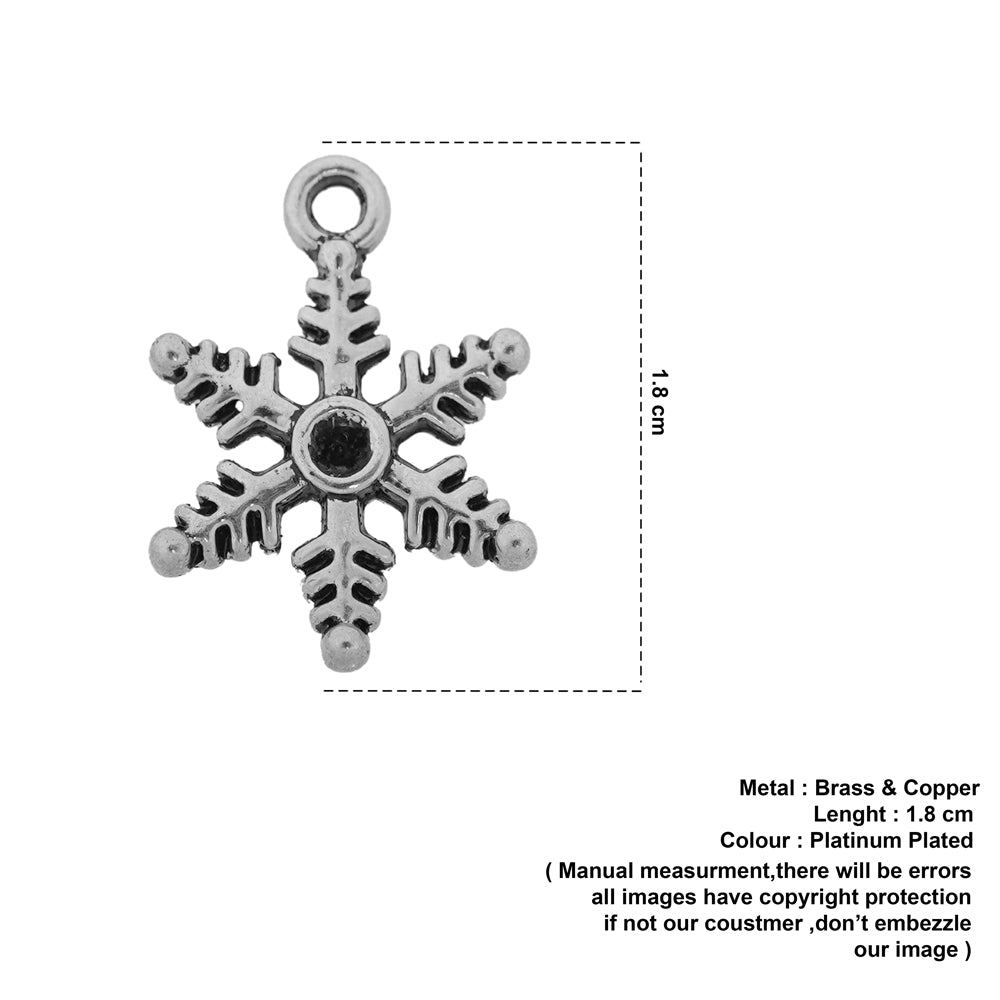leafy flower charm