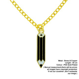 black pencil pendant