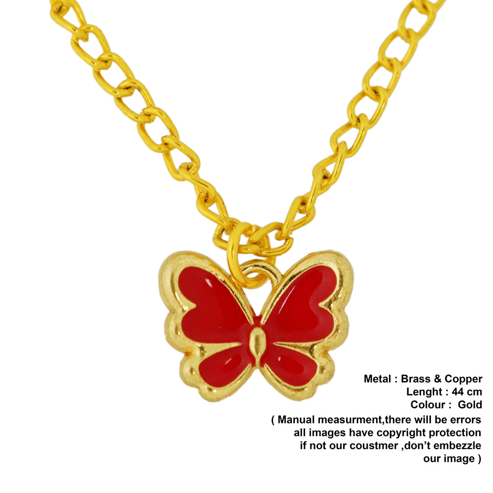 red butterfly  pendant