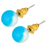 WHITE AND BLUE EARRING