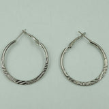 roman silver hoops