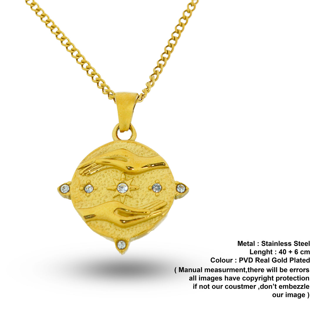 flower in hand  pendent