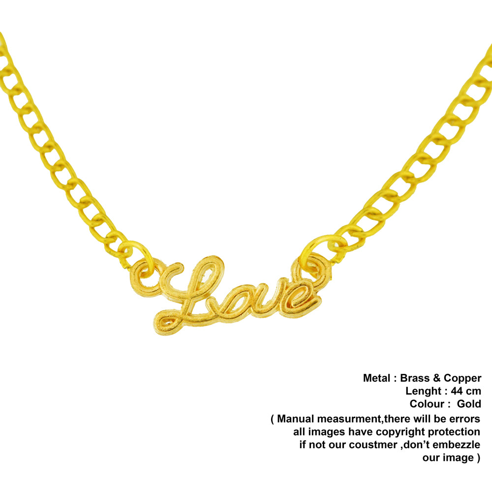 engraved love pendant