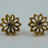 flower studs D1004