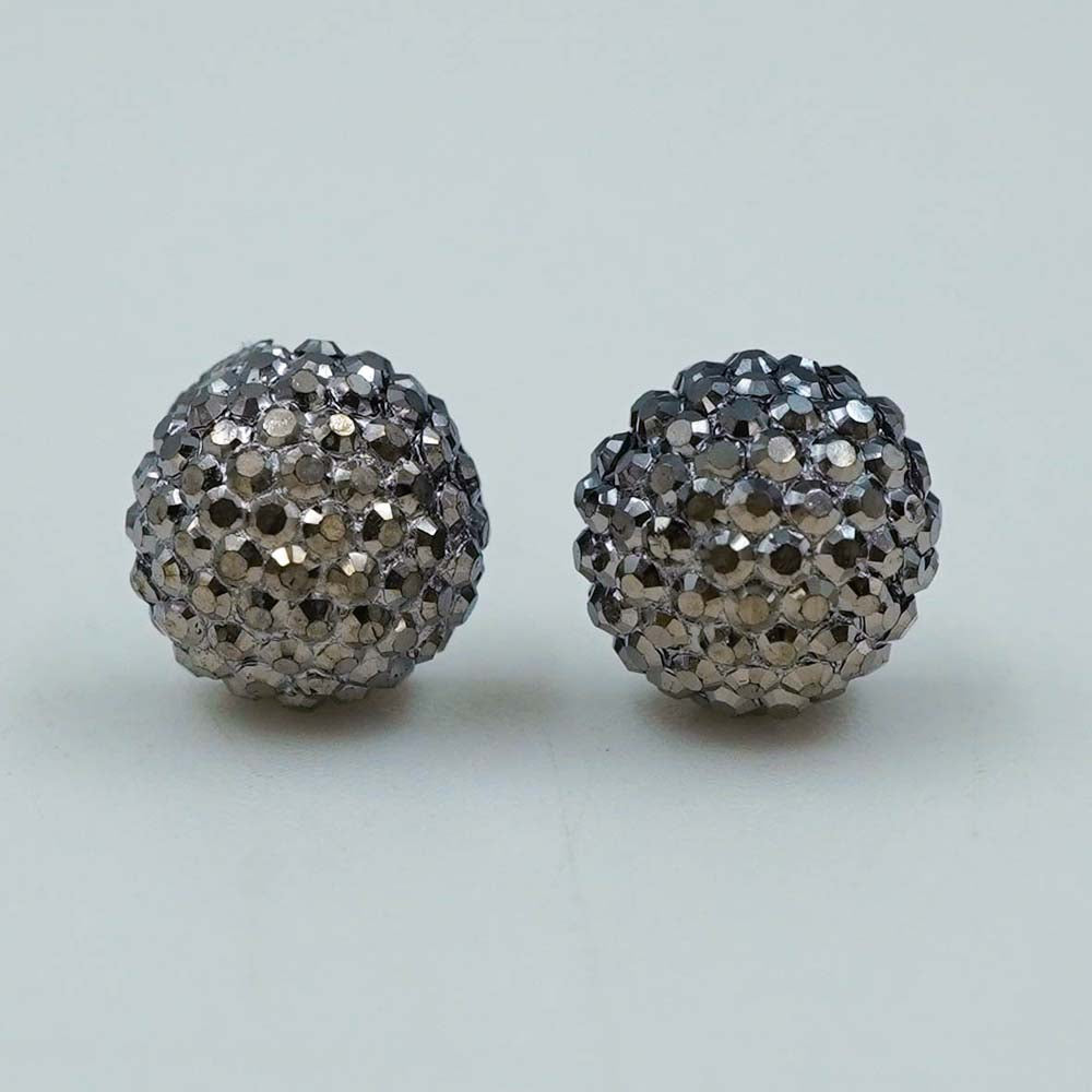 silver disco studs