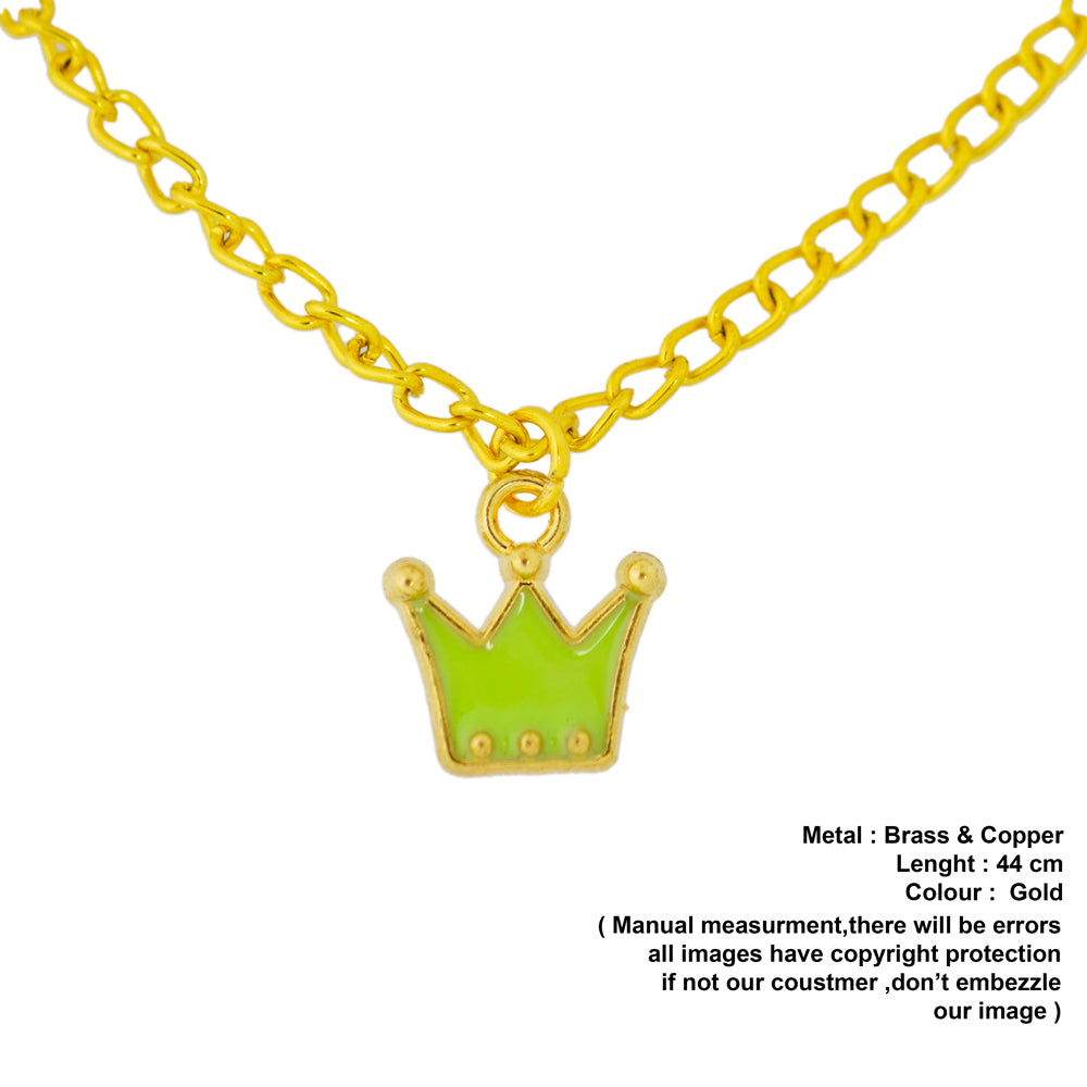green crown pendant