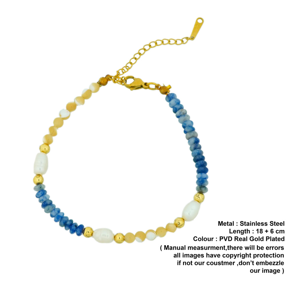 Tilly blue stoned bracelet D264