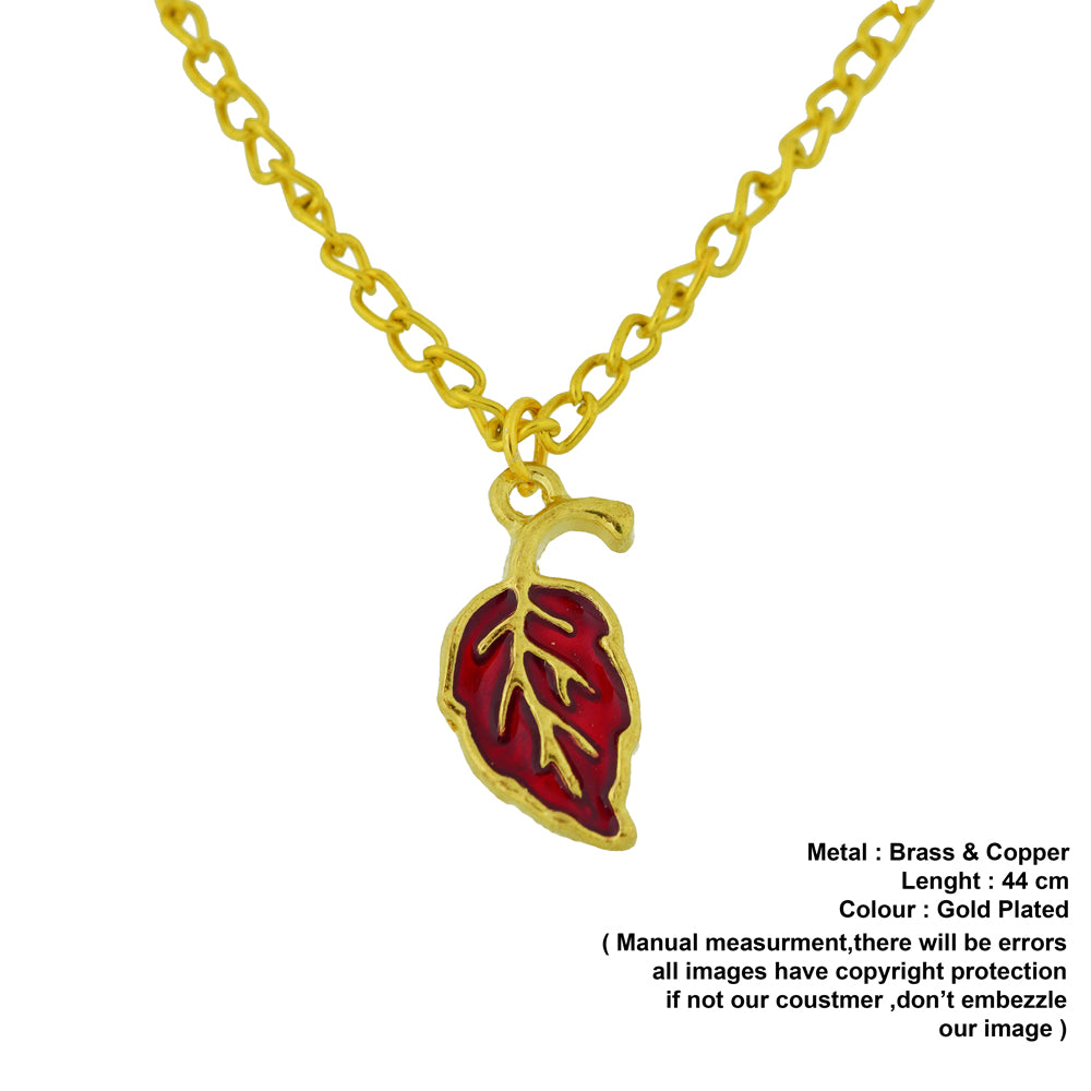 red leaf pendant