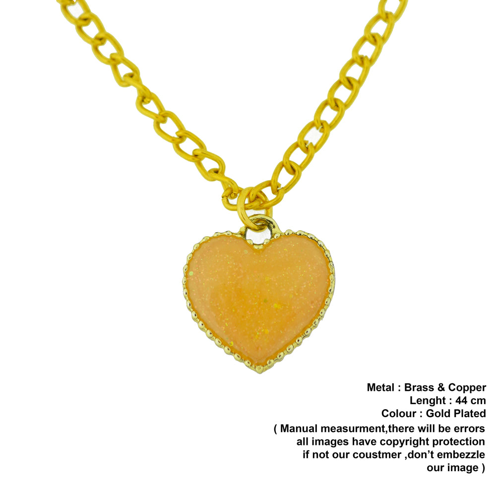 glittery yellow pendant