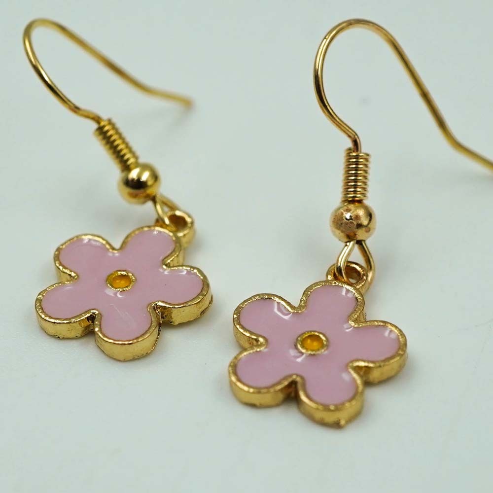 pink flower drops