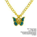 colourful butterfly pendant