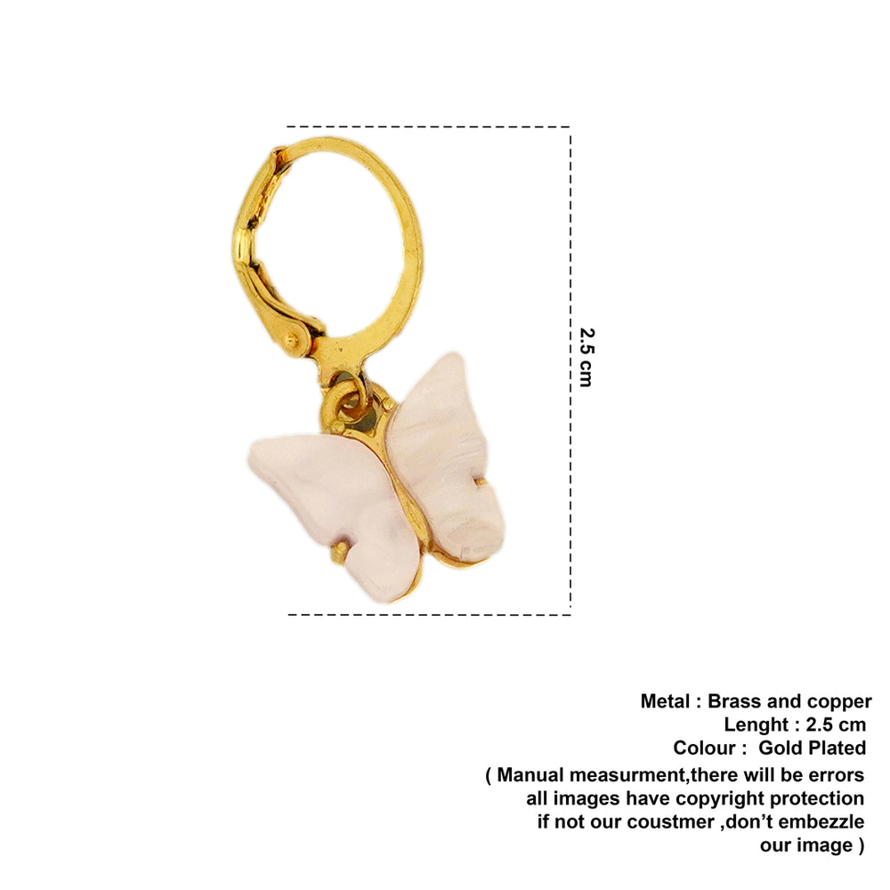 SG FASHION VAULT BUTTERFLY STONE HUGGIE