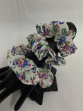 Pure Cotton Floral Printed Scrunchies