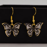 black butterfly earrings