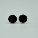 silver disc studs