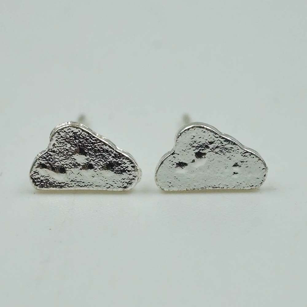 foiled clouds studs