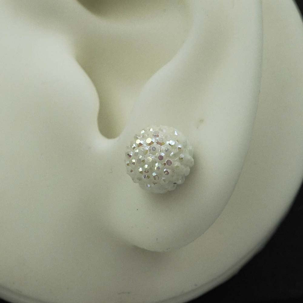 floral balls studs
