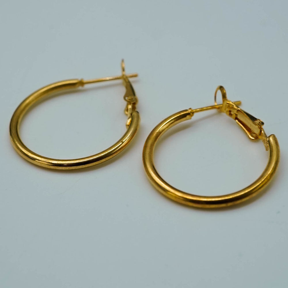 large golden hoops