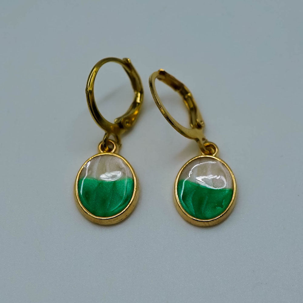 green white drops