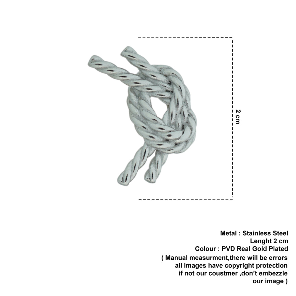 Knot silver plated earrings D463
